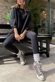 The Soft Tech Jersey Zippy Sweatshirt Black